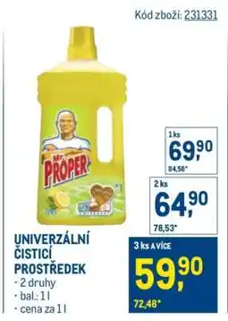 Makro Univerzální čisticí prostředek nabídka