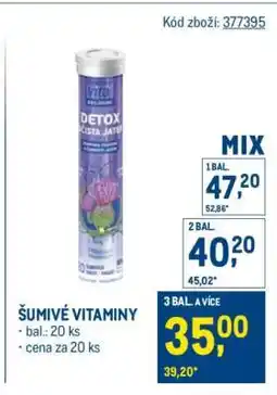 Makro ŠUMIVÉ VITAMINY nabídka