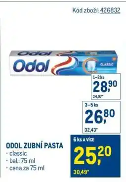Makro Odol zubní pasta nabídka