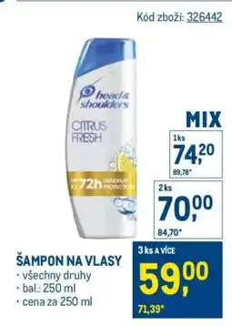 Makro Šampon na vlasy nabídka