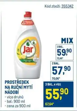 Makro Prostředek na ruční mytí nádobí nabídka