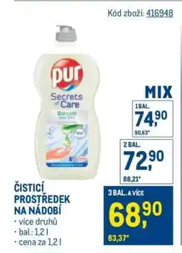 Makro Čisticí prostředek na nádobí nabídka