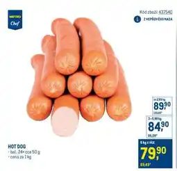 Makro Hot Dog nabídka