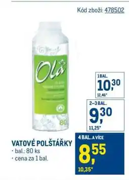 Makro VATOVÉ POLŠTÁŘKY nabídka