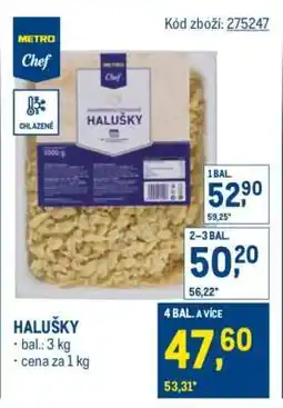 Makro Halušky nabídka