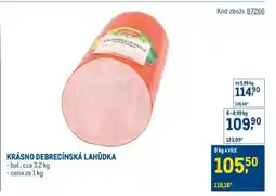 Makro Krásno debrecínská lahůdka nabídka