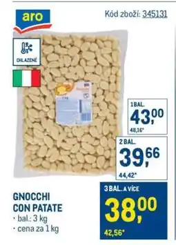 Makro Gnocchi con patate nabídka