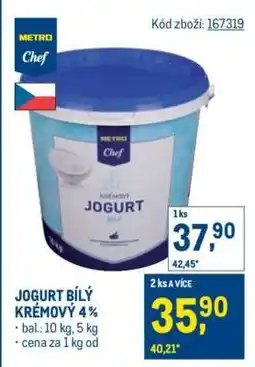 Makro JOGURT BÍLÝ KRÉMOVÝ 4 % nabídka