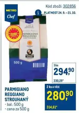 Makro Parmigiano reggiano strouhaný nabídka