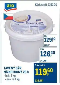 Makro Tavený sýr nízkotučný 26 % nabídka