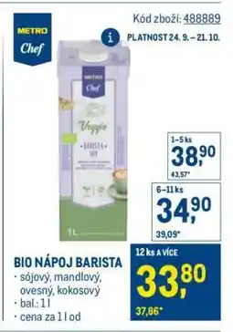 Makro BIO NÁPOJ BARISTA nabídka