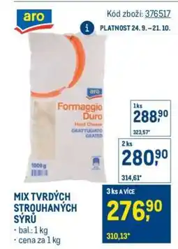 Makro Mix tvrdých strouhaných sýrů nabídka