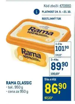 Makro Rama Classic nabídka