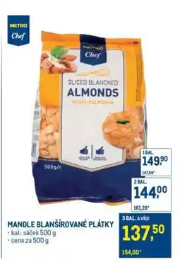 Makro MANDLE BLANŠÍROVANÉ PLÁTKY nabídka