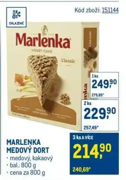 Makro MARLENKA Medový dort nabídka
