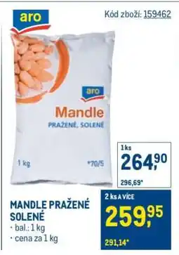 Makro Mandle pražené solené nabídka