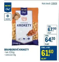 Makro Bramborové krokety nabídka