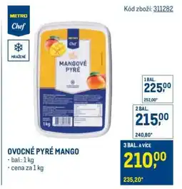 Makro OVOCNÉ PYRÉ MANGO nabídka