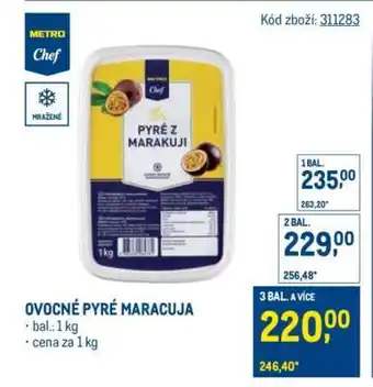 Makro OVOCNÉ PYRÉ MARACUJA nabídka
