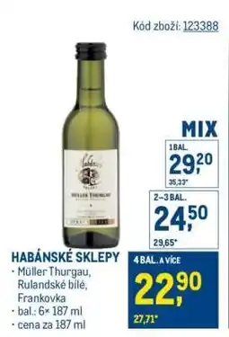 Makro Habánské sklepy nabídka