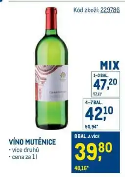 Makro Víno Mutěnice nabídka