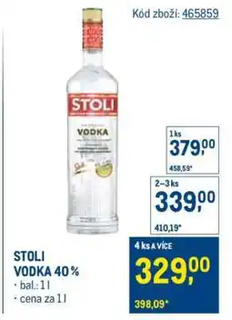 Makro STOLI VODKA 40 % nabídka