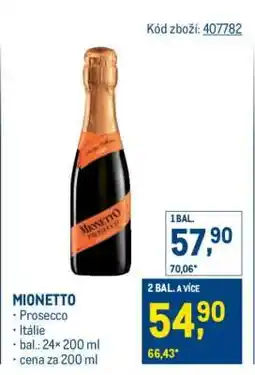 Makro Mionetto nabídka