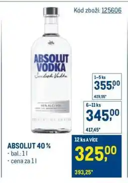 Makro Absolut 40 % nabídka