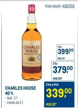 Makro CHARLES HOUSE nabídka