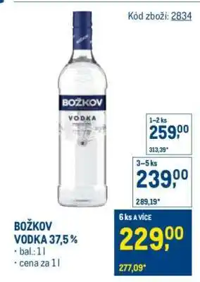 Makro Božkov Vodka 37,5 % nabídka