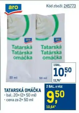 Makro Tatarská omáčka nabídka