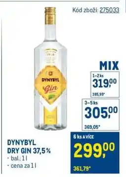 Makro Dynybyl Dry Gin 37,5 % nabídka