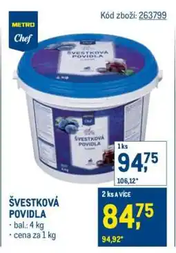Makro Švestková povidla nabídka