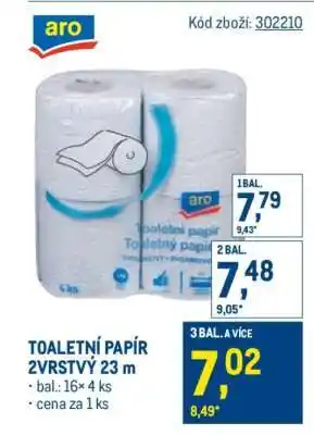 Makro TOALETNÍ PAPÍR 2VRSTVÝ 23 m nabídka