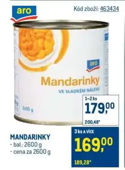 Makro Mandarinky nabídka