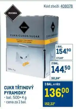 Makro Cukr třtinový pyramidky nabídka