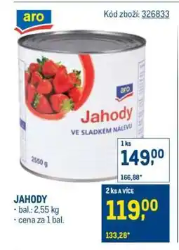 Makro Jahody nabídka