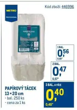 Makro PAPÍROVÝ TÁCEK nabídka