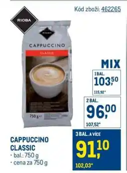 Makro CAPPUCCINO CLASSIC nabídka