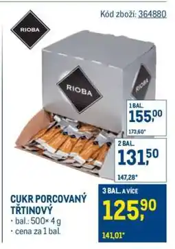 Makro Cukr porcovaný třtinový nabídka