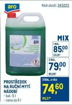 Makro Prostředek na ruční mytí nádobí nabídka
