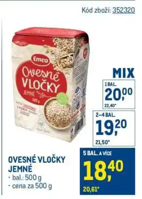 Makro Ovesné vločky jemné nabídka
