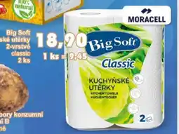 Jip Big Soft kuchyňské utěrky 2-vrstvé classic 2 ks nabídka