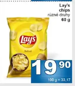 Jip Lay’s chips nabídka