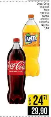 Jip Coca Cola original, zero, vanilka, Fanta orange, shokata, Sprite nabídka