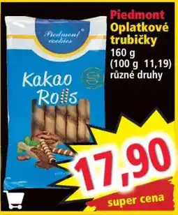 Norma Piedmont Oplatkové trubičky nabídka