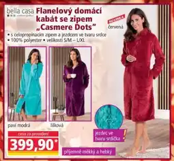 Norma Flanelový domácí kabát se zipem „Casemere Dots“ nabídka