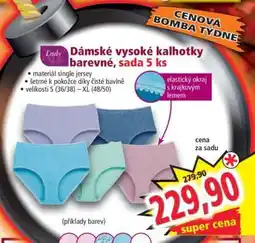 Norma Dámské vysoké kalhotky barevné, sada 5 ks nabídka