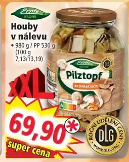 Norma Houby v nálevu nabídka
