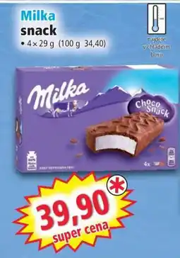 Norma Milka Snack nabídka
